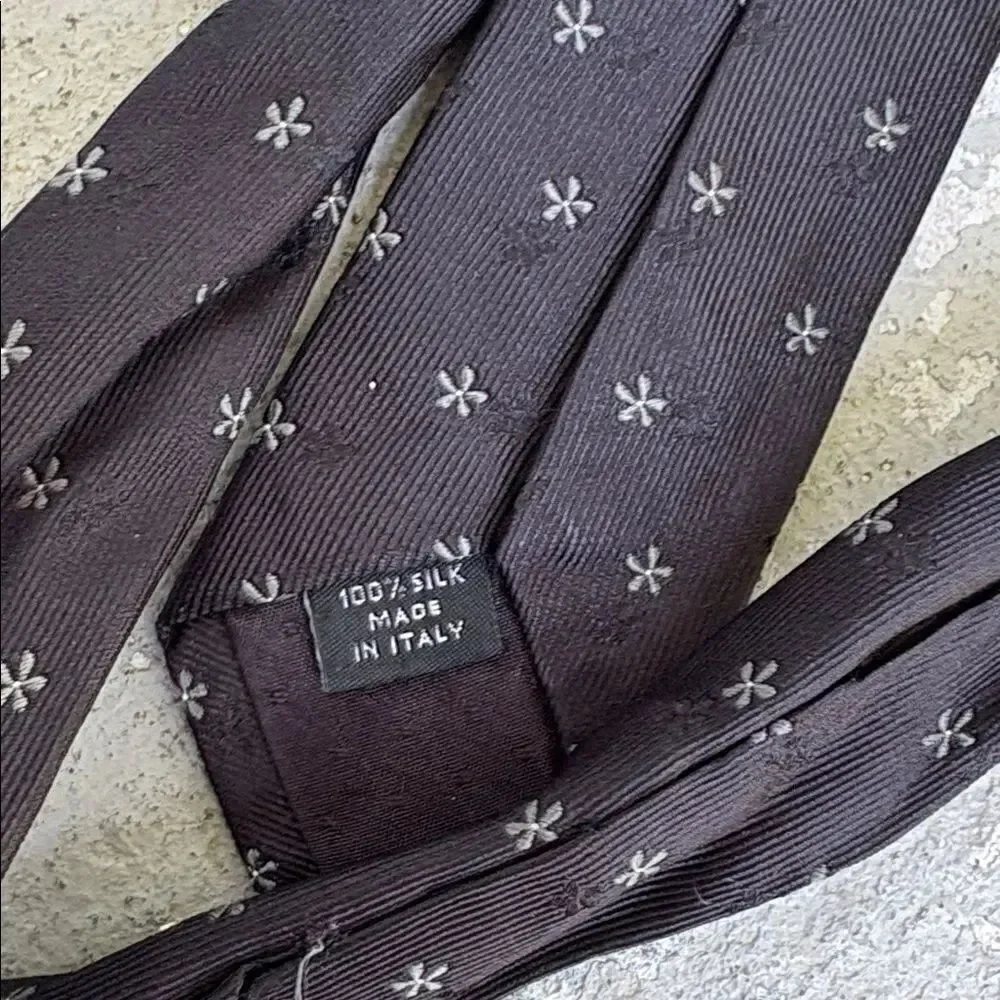 Saint Laurent Rive gauche silk tie